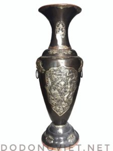Lộc Bình bằng đồng chạm tứ Linh Lộc Bình bằng đồng chạm tứ Linh