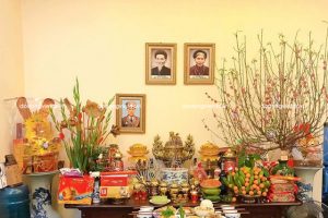 Vị trí sắp xếp di ảnh thờ trên bàn thờ gia tiên đúng cách