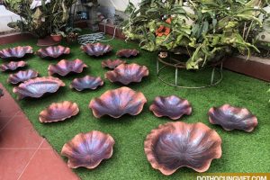 Phù điêu hoa sen trang trí nội/ ngoại thất giúp không gian thêm sang trọng