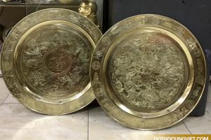 Mâm đồng vàng đầy nghệ thuật, tuổi thọ cao