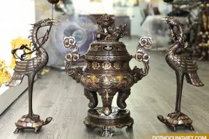 Tại sao đồng đỏ được lựa chọn để chế tác tượng đồng khảm ngũ sắc, khảm tam khí?